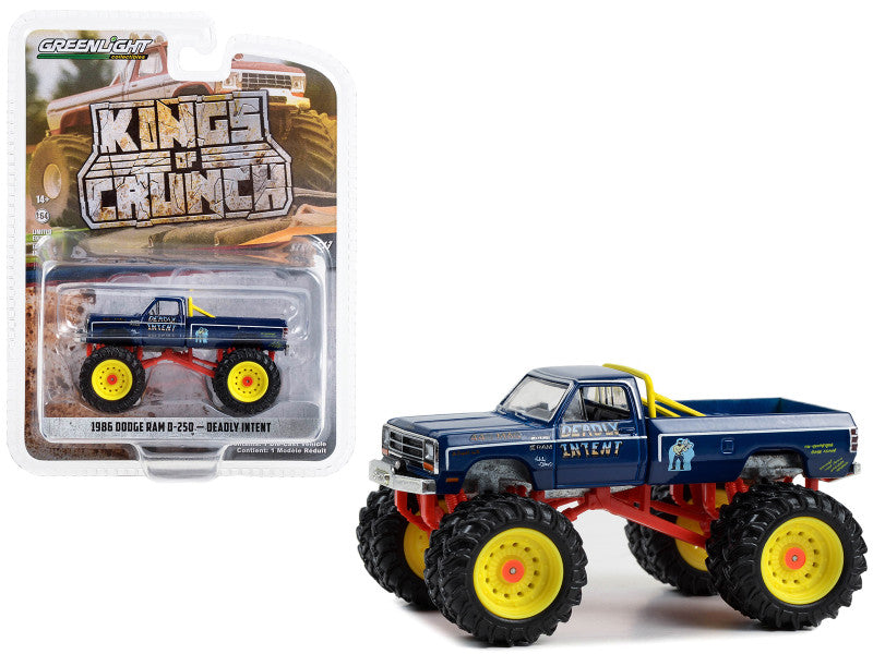 1986 Dodge Ram D-250 Monster Truck Dark Blue "Deadly Intent"