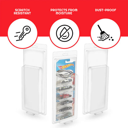 Étui de protection pour 5 Hot Wheels Mainline (Paquet de 5)