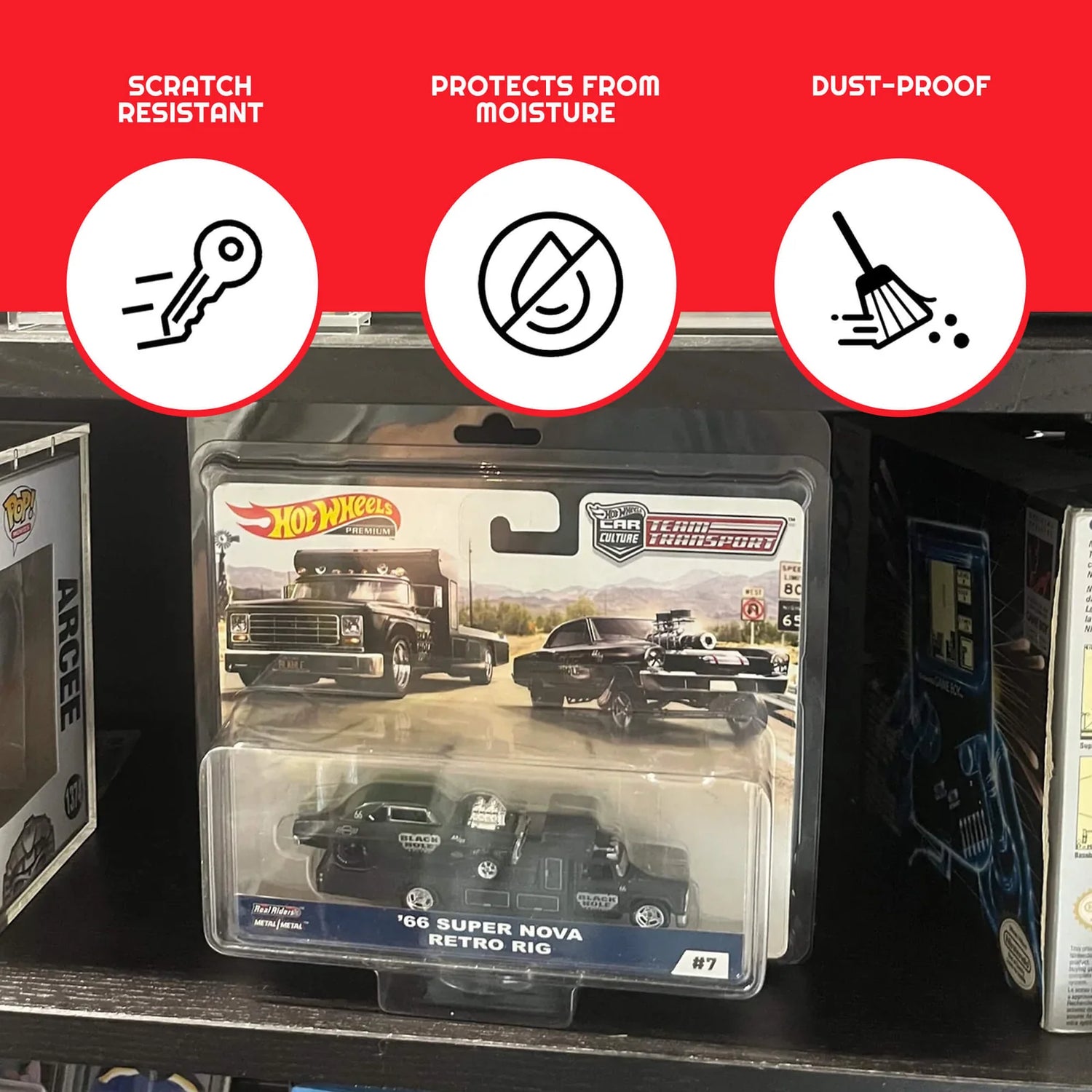 EvoRetro - Hot Wheels Team Transport Series Protector (PACK OF 10)