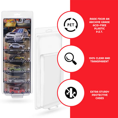 EvoRetro - Premium Hot Wheels 5-Car Protector (PACK OF 5)