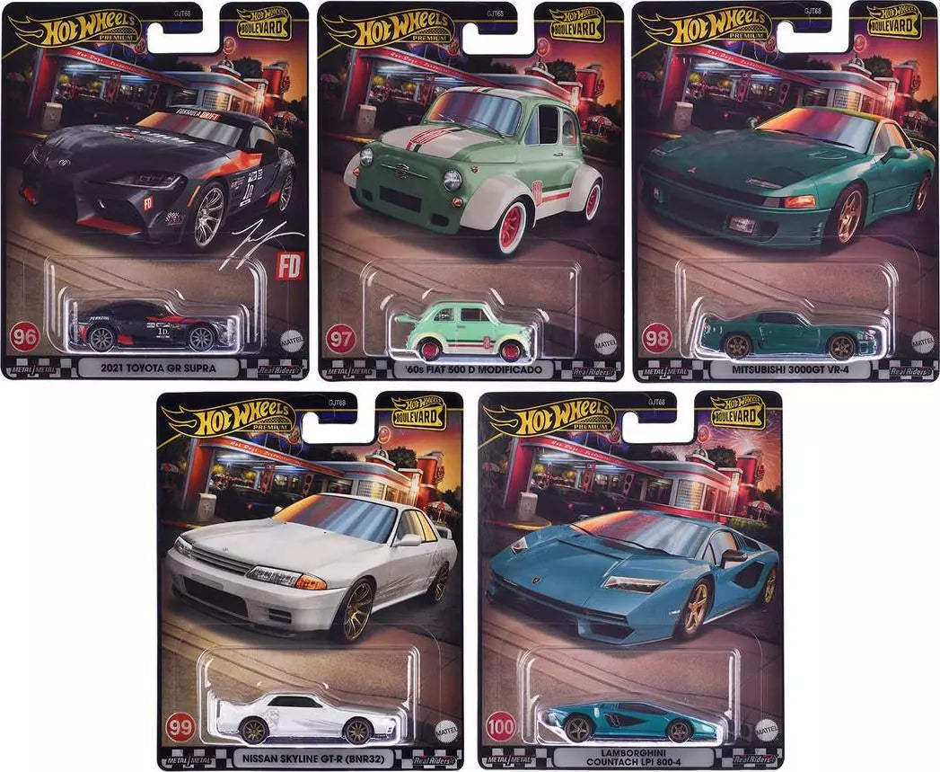 Ensemble Hot Wheels Premium Boulevard 2024 V-Case
