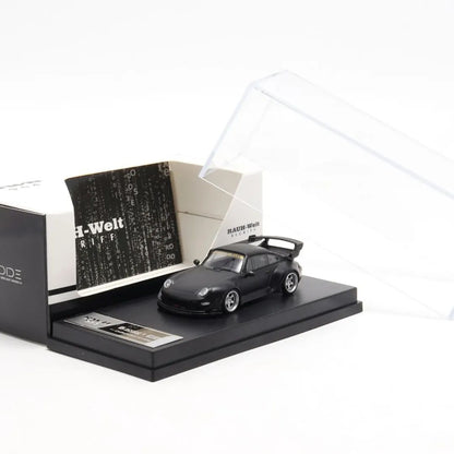 DECODE- Porsche RWB 964 (matte black-silver rims) DE64002