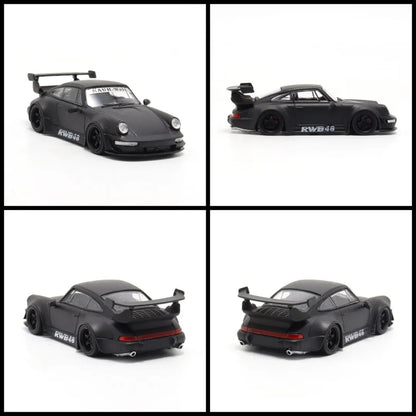 DECODE- Porsche RWB 964 (matte black-black rims) DE64001