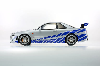 (PRE-ORDER 2026) KYOSHO 1:12 - Nissan Skyline R34 GT-R (2 FAST 2 FURIOUS 2003)