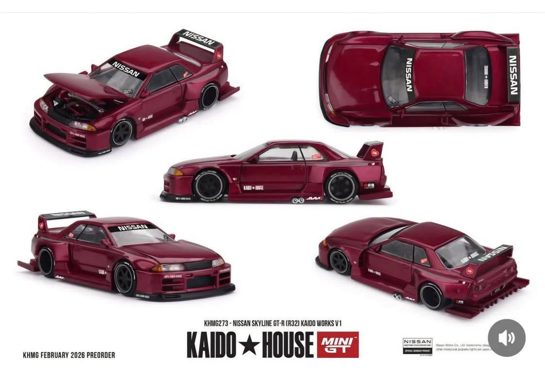 (PRE-ORDER 2026) Kaido House x Mini GT-Nissan Skyline GT-3 (R32) (KHMG273)