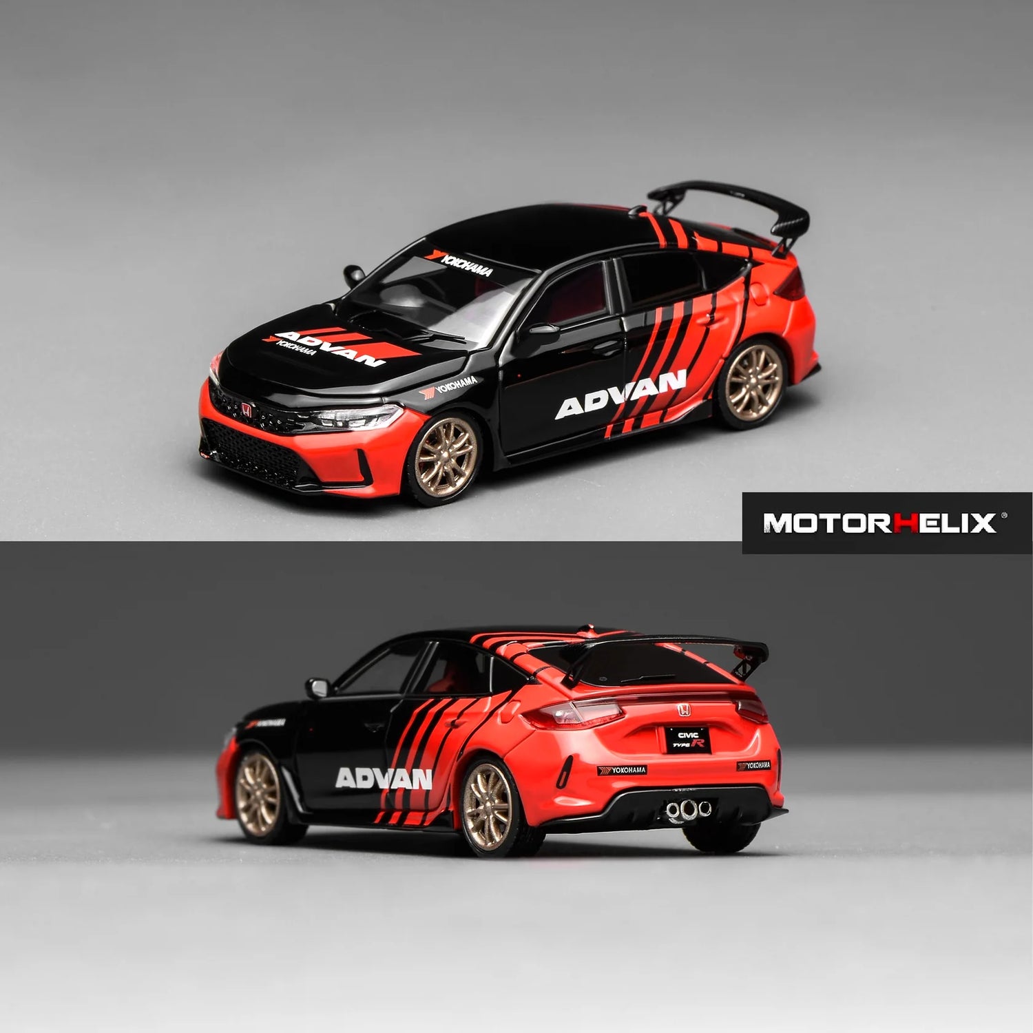 Motorhelix 1:64 Honda Civic Type R FL5 Advan with MF10 Wheels (M65341)