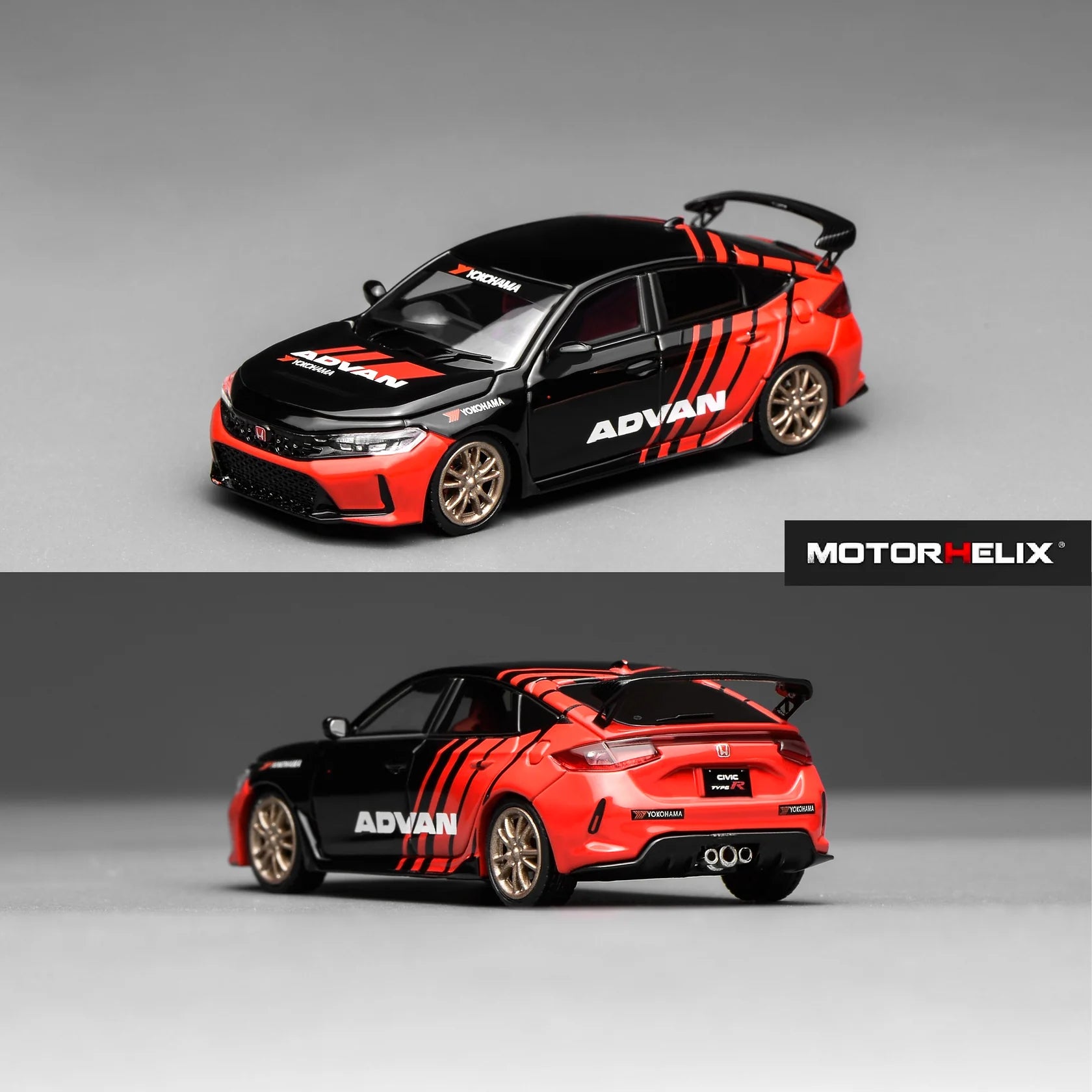 Motorhelix 1:64 Honda Civic Type R FL5 Advan with MF10 Wheels (M65341)