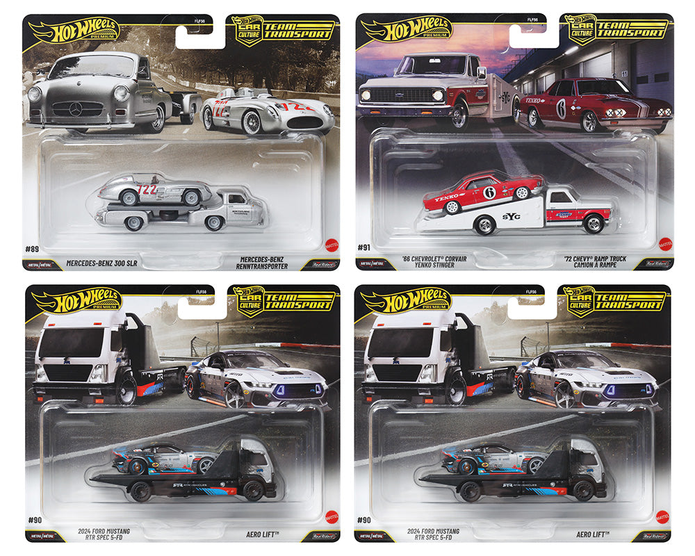 Hot Wheels 1:64 Team Transport 2026 K Case Assortment (Boite scellé de sealed box of 4) FLF56-957K-SEALED
