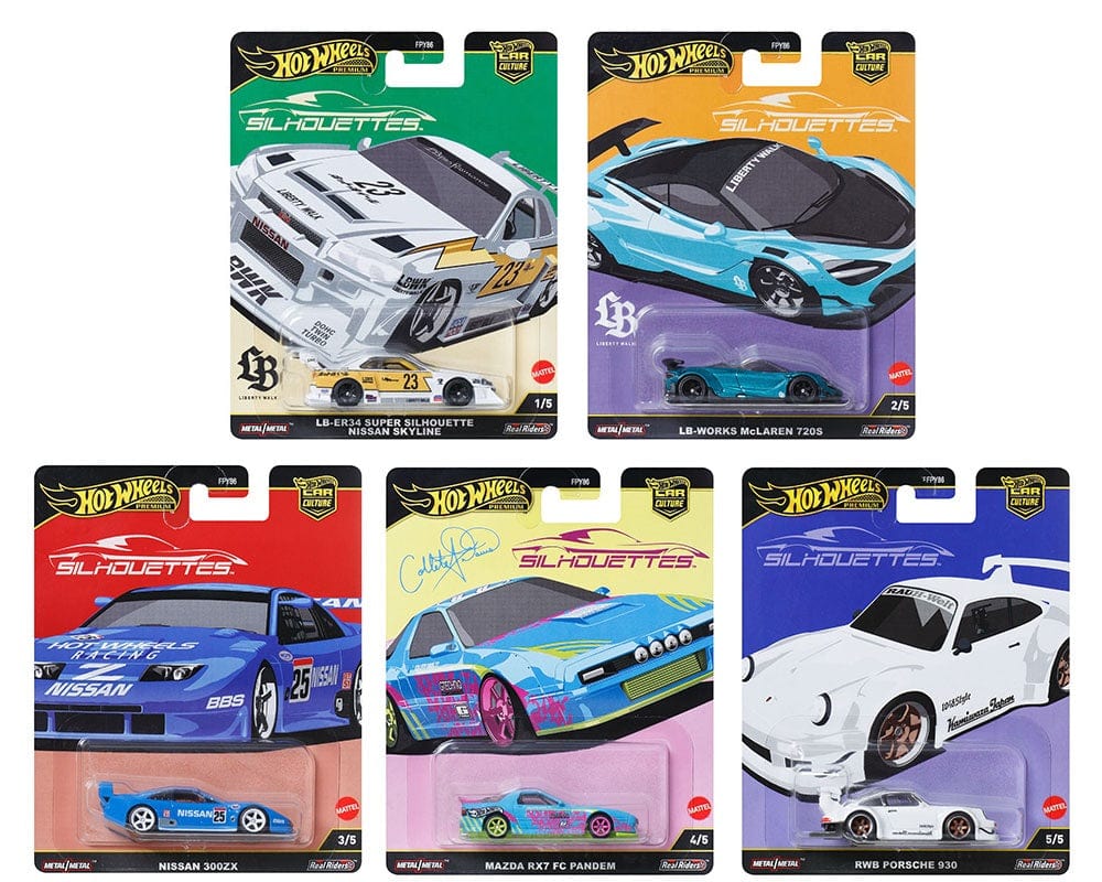 Hot Wheels Premium- Car Cultures 2025-G CASE- SILHOUETTES (FPY86-961G)