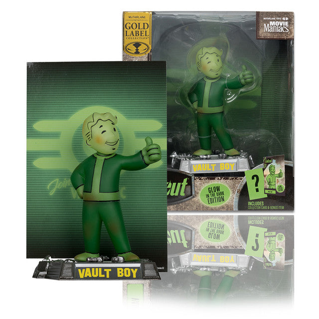 Vault Boy (Fallout) Glow in The Dark Edition Gold Label 5&quot;-McFarlane Toys