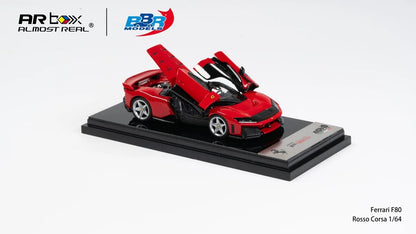 (PRE-ORDER 2027) BBR x Almost Real 1:64 Ferrari F80 – Rosso Corsa – Silver Wheels – APA XPO 2026 Exclusive – BBR64001A
