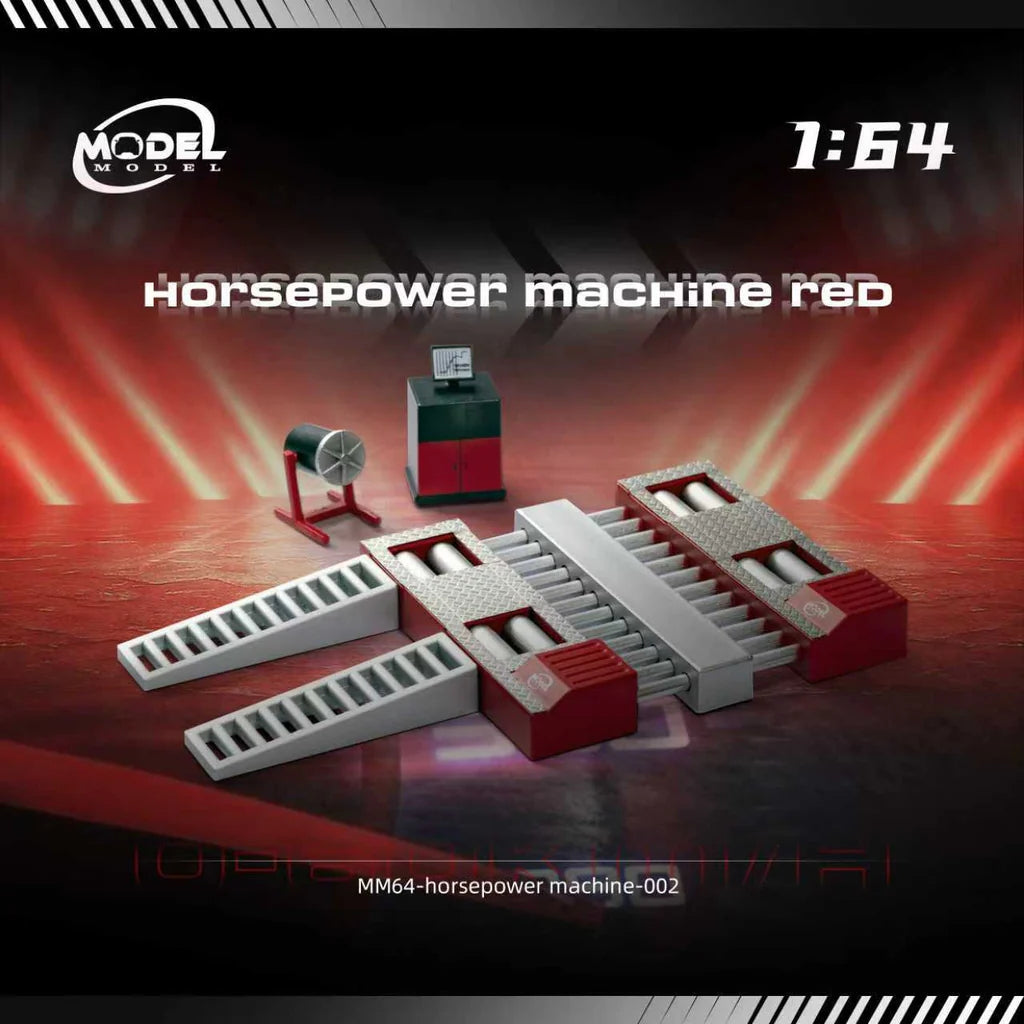 ModelModel 1:64-Horsepower Machine (Rouge/Red) Diorama