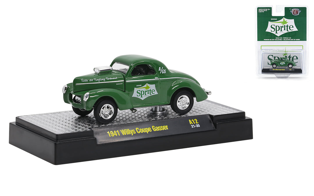 1941 WILLYS COUPE GASSER, SPRITE, (Échelle-Scale 1:64)