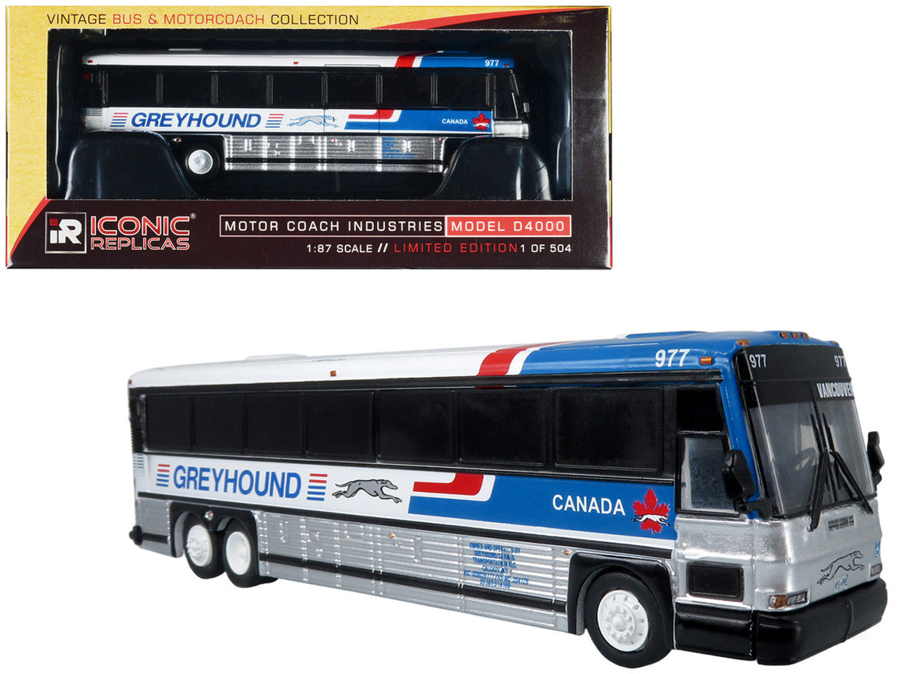 MCI D4000 Coach Bus Greyhound Canada