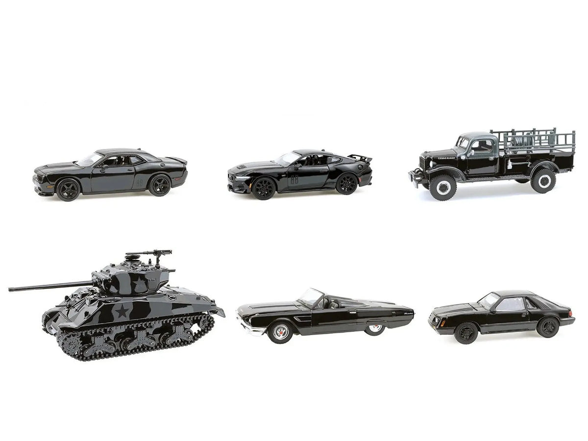 GreenLight 1:64 Black Bandit Series 30 – Ensemble de 6 Modèles – GL28170