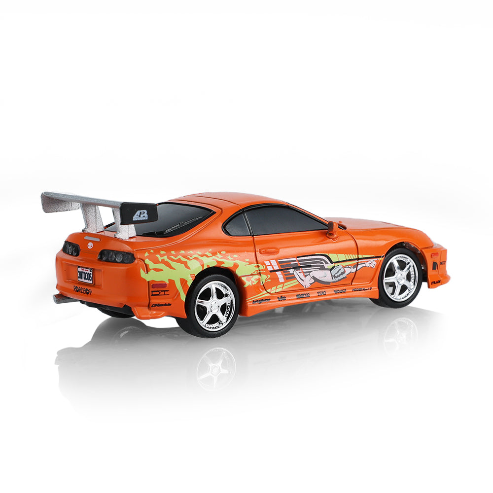 (PRE-ORDER 2027) GreenLight GL Motion 1:64 Toyota Supra 1994 orange de Brian – Fast &amp; Furious – Voiture télécommandée avec télécommande – GLM-INT-613052