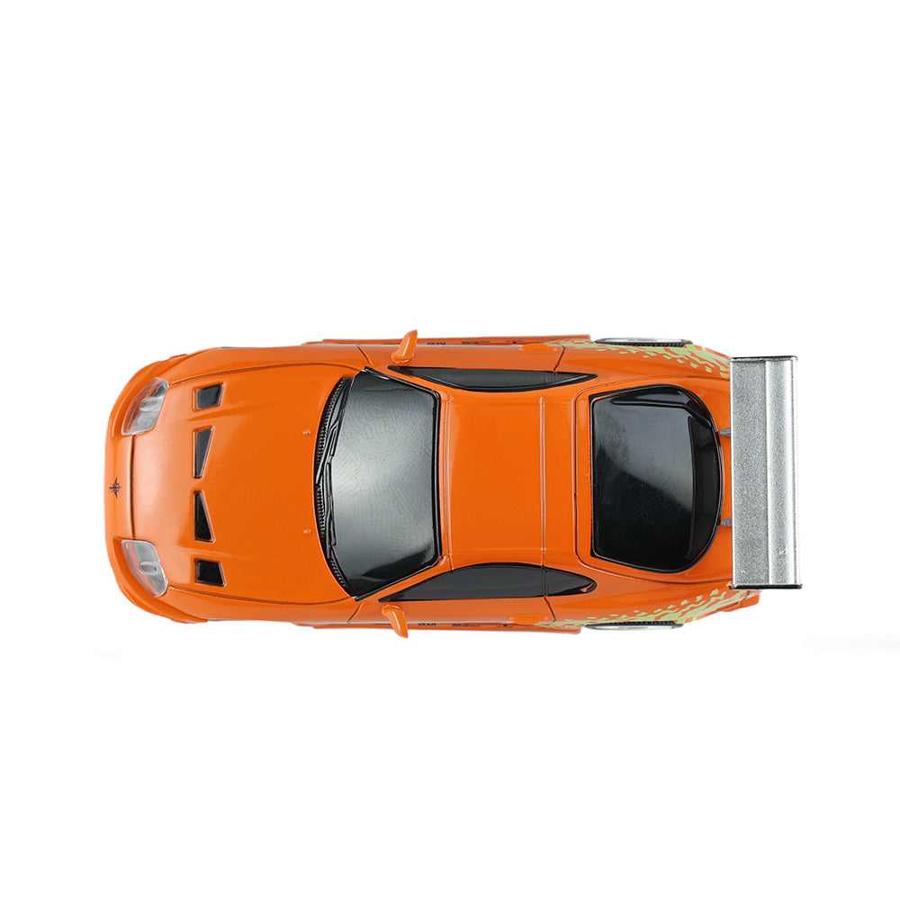 (PRE-ORDER 2027) GreenLight GL Motion 1:64 Toyota Supra 1994 orange de Brian – Fast &amp; Furious – Voiture télécommandée avec télécommande – GLM-INT-613052