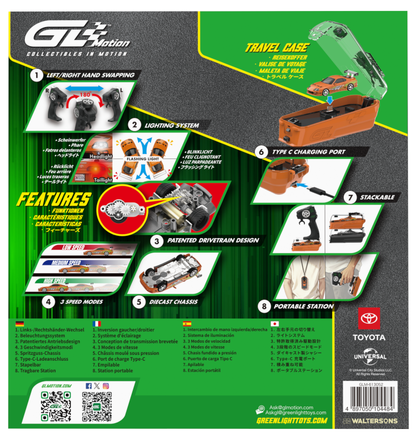 (PRE-ORDER 2027) GreenLight GL Motion 1:64 Toyota Supra 1994 orange de Brian – Fast &amp; Furious – Voiture télécommandée avec télécommande – GLM-INT-613052