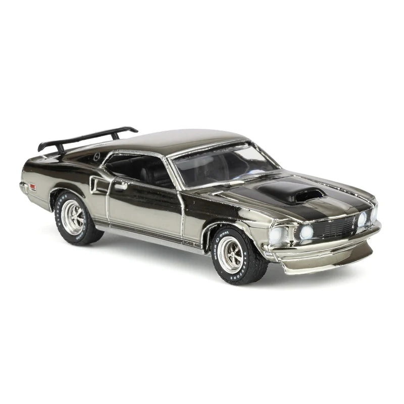 GreenLight 1:64 1969 Ford Mustang BOSS 429 – John Wick (2014) – Silver Chrome Edition – Hobby Exclusive – GL30557