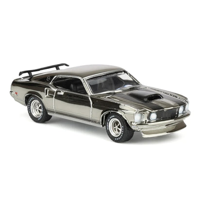 GreenLight 1:64 1969 Ford Mustang BOSS 429 – John Wick (2014) – Silver Chrome Edition – Hobby Exclusive – GL30557