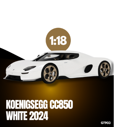 (PRE-ORDER, 2025) 2024 KOENIGSEGG CC850 CRYSTAL WHITE