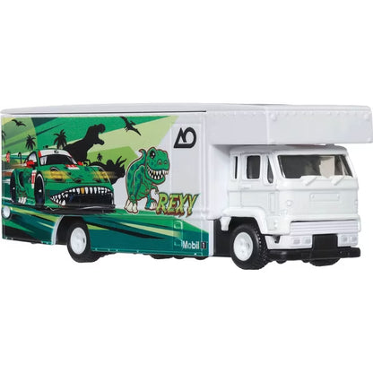 Hot Wheels Premium 1:64 Porsche 911 GT3 R 2023 « Rexy » avec camion de transport – Team Transport 2026 