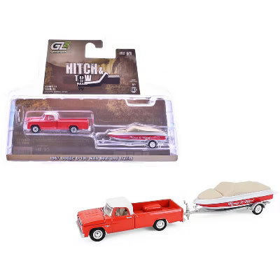 1967 Dodge D-100 with Boat and Trailer  GL32330-A