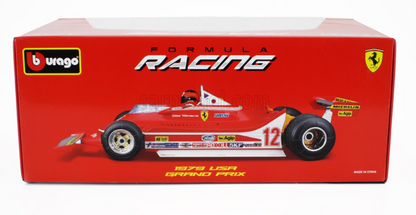 1979 USA GRAND PRIX. GILLES VILLENEUVE- F1 FERRARI - F1 312T4 N 12 WINNER WATKINS GLEN GP USA (WITH PILOT FIGURE AND RAIN WHEELS)