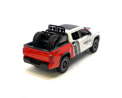 MiJo Exclusives 1:24 2023 Toyota Tundra TRD Off-Road Custom – (White with Grey, Black, and Red) H08555-MJS03