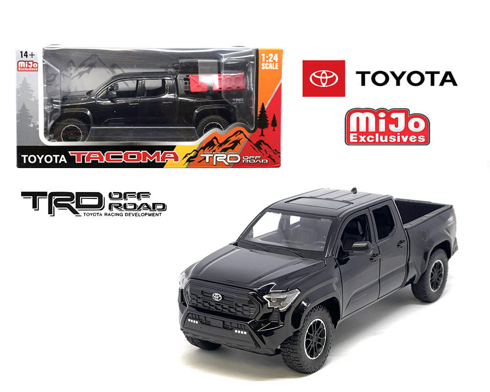 MiJo Exclusives 1:24 2024 Toyota Tacoma TRD Off-Road Edition – Black  H08778-BK