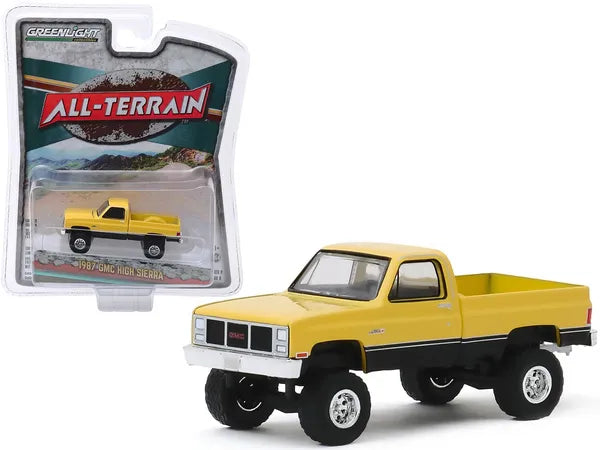1987 GMC High Sierra Pickup Truck Colonial Yellow and Black "All Terrain" 1/64