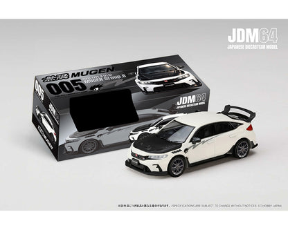 (PRE-ORDER 2026) Hobby Japan 1:64-Honda Civic Type R (FL5) MUGEN Group B 2024 – Championship White HJDM005B-29
