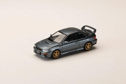 Subaru Impreza WRX Type R STI Version avec pare-chocs avant WR Type Cool Grey 1:64 – Hobby Japan JDM64 HJDM006-21