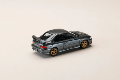 Subaru Impreza WRX Type R STI Version avec pare-chocs avant WR Type Cool Grey 1:64 – Hobby Japan JDM64 HJDM006-21