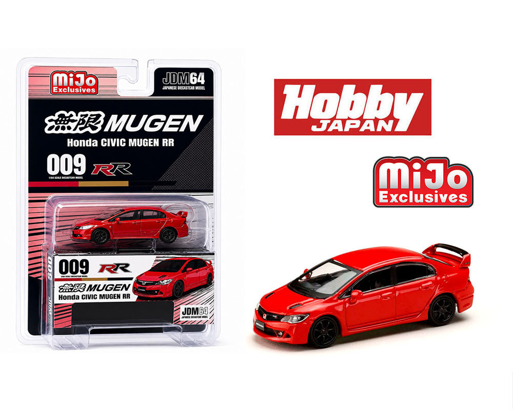Honda Mugen Civic RR (FD2) – Milano Red – Hobby Japan 1:64 Mijo Exclusives – HJDM009-15MJ