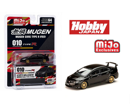 Hobby Japan 1:64 Honda Mugen Civic Type R (FD2) – Crystal Black Pearl – MiJo Exclusives – HJDM010-17MJ