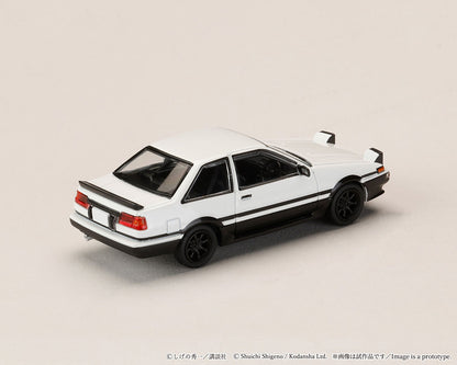 (PRE-ORDER 2026) Hobby Japan 1:64 Initial D Diorama Set Toyota Sprinter Trueno (AE86) 2-Door Shinji Inui VS Takumi Fujiwara – HJDMD013