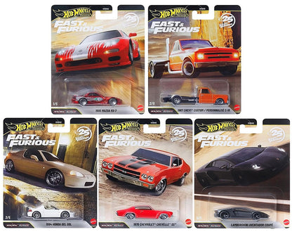 (limit 1 per client) Hot Wheels Premium 1:64 - Fast &amp; Furious 25Th Anniversary Premium 2026 P Assortment Box of 10 Cars - HNW46-956P-SEALED