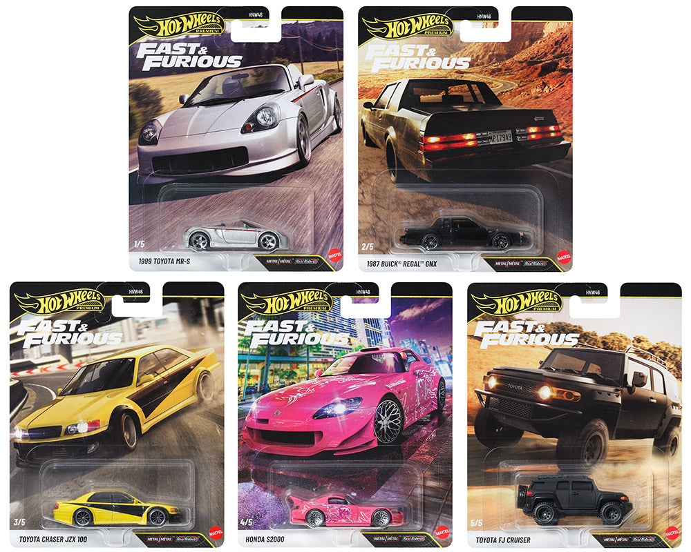 (PRE-ORDER 2027)  Hot Wheels 1:64 Fast &amp; Furious Premium 2027 S  (10 car Assortment)  HNW46-956R-957