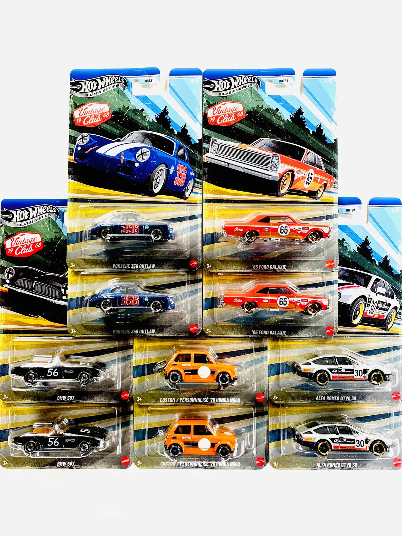(PRE-ORDER 2026) Hot Wheels 2026 Vintage Racing Club Grand Prix Factory Sealed Case J (10 Cars) HRT81-956J