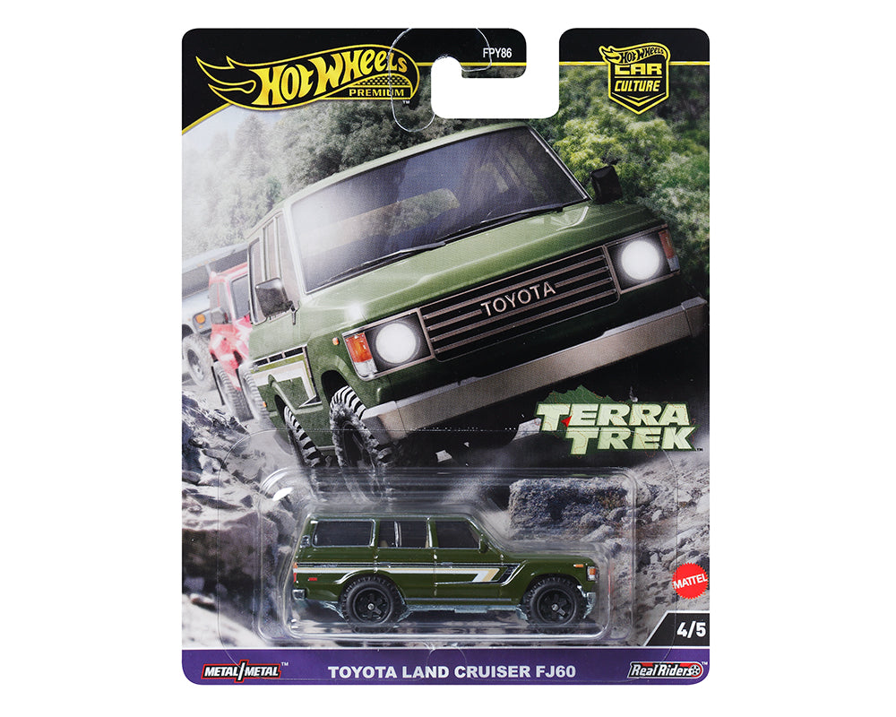 HOT WHEELS PREMIUM CAR CULTURE, TERRA TREK, 4/5, Toyota Land Cruiser FJ60 (HRV88)