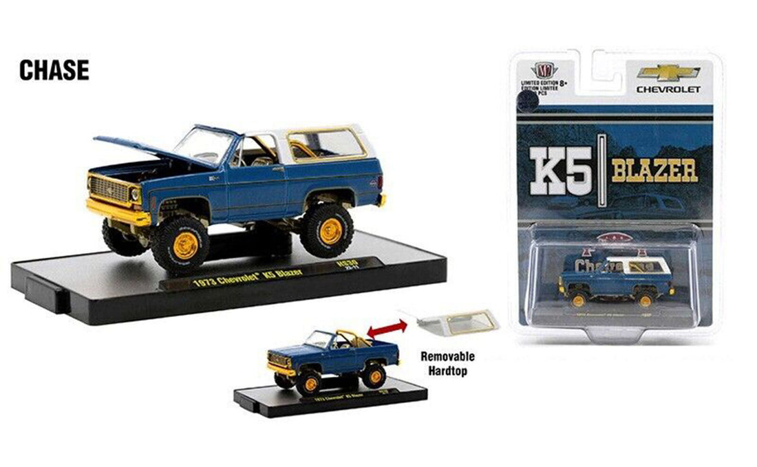 Chase Cars-1973 CHEVROLET K5 BLAZER BLUE &amp; WHITE TOP MODEL