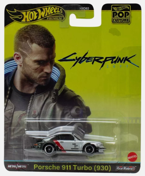 Hot Wheels Premium Pop Culture "Cyberpunk" 2077 Porsche 911 Turbo (930)