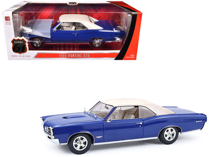 1966 Pontiac GTO in Barrier Blue with White Top