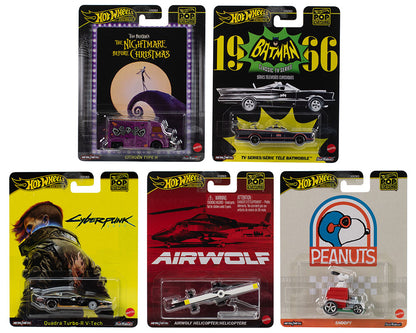 Hot Wheels 1:64 Pop Culture M Case 2025 Assortment (SET OF 5)  HXD63-956M