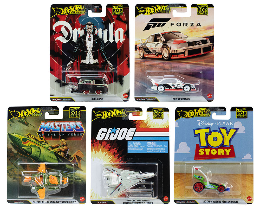 (PRE-ORDER 2026) Hot Wheels 1:64 Pop Culture R Case 2026 Assortment (5pcs) HXD63-956R