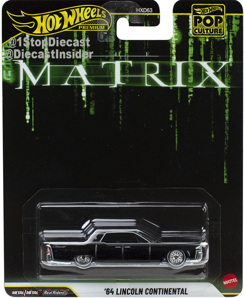 64 LINCOLN CONTINENTAL "Matrix" (HCP06) - 2025 Hot Wheels Premium Pop Culture
