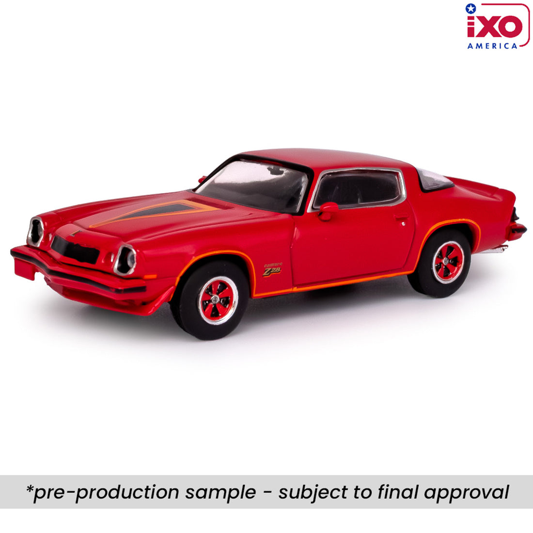 (PRE-0RDER 2025) 1977 Chevrolet Camaro Z28 - Light Red (1:64)