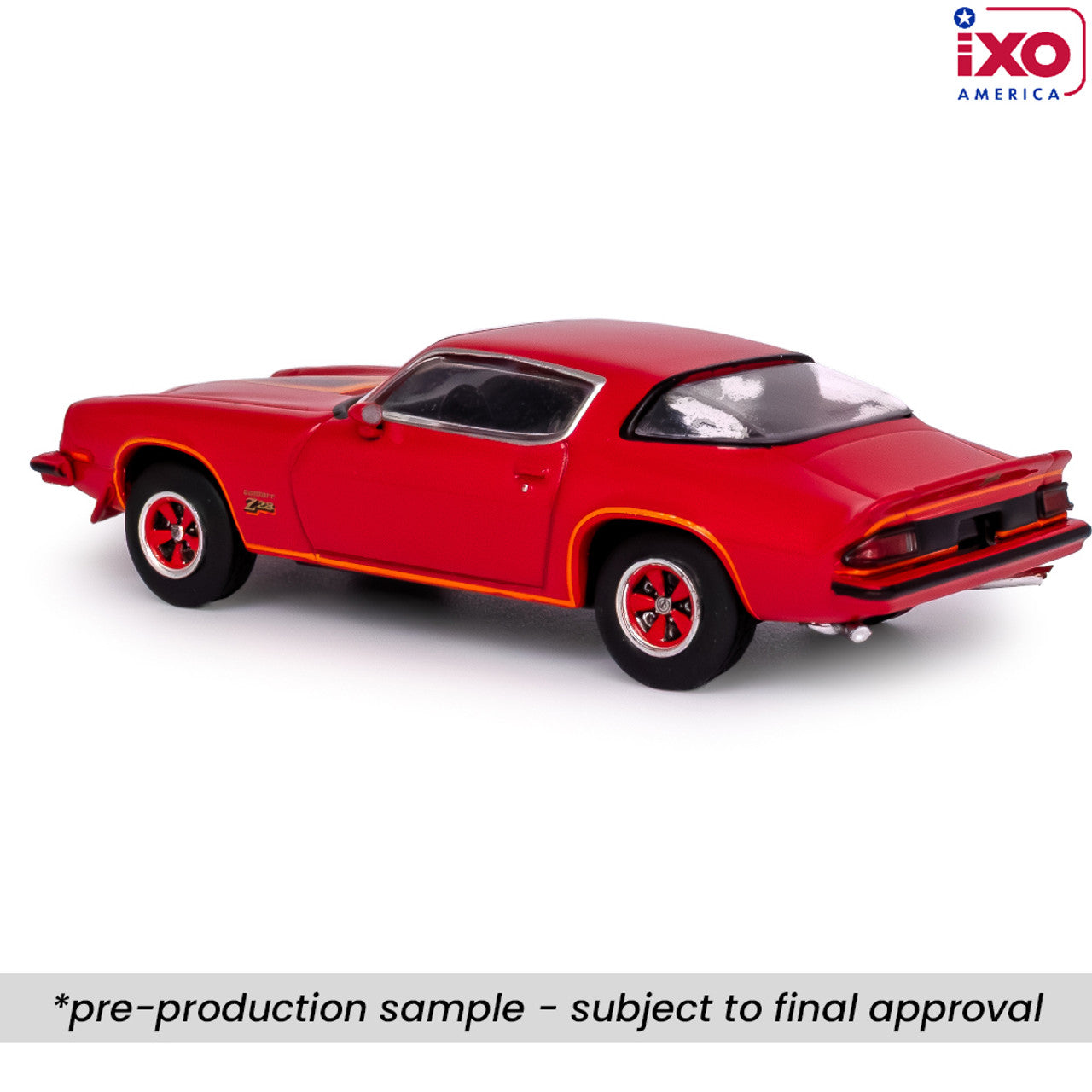 (PRE-0RDER 2025) 1977 Chevrolet Camaro Z28 - Light Red (1:64)