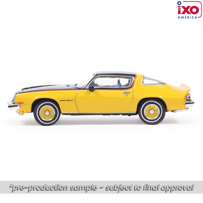 (PRE-0RDER 2025) 1976 Chevrolet Camaro Rally Sport - Bright Yellow and Black (1:64)